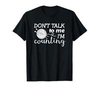 Knitting Funny Love to Knit Don't Talk Counting T-Shirt