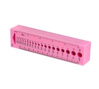 Knitting Gauge Measuring Tool, Knitting Gauge 10Pcs Knitting Needle Gauge Plastic Clear Scales Multipurpose Portable Sewing Ruler Knitting Tools CM Ruler for Sewing School Office