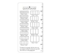 Knitting Gauge Measuring Tool - Precision Sewing Quilting Ruler, Multi-Scale Measurement | Practical Accessory for Women, Girls, Adults, Unc Enthusiasts