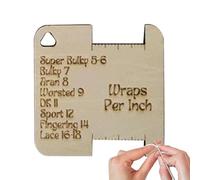 Knitting Gauge Rulers Wooden Guide Knitting Tool for Spinners