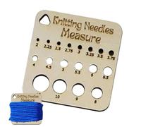 Knitting Gauge Rulers Wooden Guide Knitting Tool for Spinners