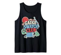 Knitting Gauge Tension Sample Frog Club Tank Top