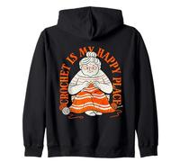 Knitting Is My Creative Haven Grandma Knitter Zip Hoodie