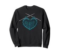 Knitting Knitter Heart Knitting Heart Sweatshirt