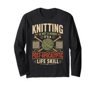 Knitting Knitter Knitting is Not A Hobby It's A Long Sleeve T-Shirt