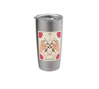 Knitting Knitter Tarot Card Yarn Craft Crochet Stainless Steel Insulated Tumbler