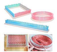 Knitting Loom, Knitting Looms Loom Knitting Knitting Loom Kit with Five Graphics Multi Function Knit Weaving Loom Kit for Hat Scarf Manual ABS Plastic Knitting Tool