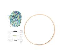 Knitting Loom Set, Circular Knitting Machine Kit with Colorful Wool for Coasters Hats Bags Crafts, Round Loom Board for Beginners and Home Use, Includes Mixed Yarn and