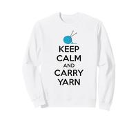 Knitting Lover | Keep Calm and Carry Yarn Funny Crocheter Sweatshirt