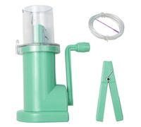 Knitting Machine 1 Set DIY Hand Cranked Manual Household Spool Knitter Beginner Green Cord Knitting Machine for Art Craft Bows Cord Knitting Machine French Knitter Knitting Machine Crochet Machine