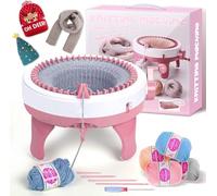 Knitting Machine, 40 Needles Smart Weaving Loom Round Knitting Machines, Knitting Board Rotating Double Knit Loom Kit for Sock/Hat/Pumpkin, Weaving Loom Kit for Adults or Knitting Enthusiasts
