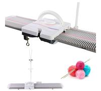 Knitting Machine - 6.5mm Medium Gauge, 150 Needles, Plastic Home Knitting Machine for Adults and Children with Yarn Needles and Accessories