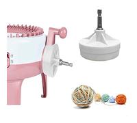Knitting Machine Adapter Crank Handle Adapter Quick Knit Power Adapter Suitable for 22 40 48 Needles Knitting Machine, 1/4" Hex Steel Bit for Power Screwdriver Attachment (White)