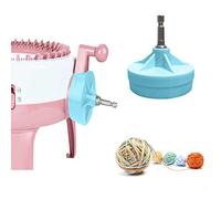 Knitting Machine Adapter Crank Handle Adapter Quick Knit Power Adapter Suitable for 22 40 48 Needles Knitting Machine, 1/4" Hex Steel Bit for Power Screwdriver Attachment (Blue)