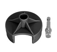 Knitting Machine Adapter Quick Knit, Power Drill Attachment for Circular, DIY Needle Crochet Machine Adapter with Hex Bit, Replacement Crank Handle for 22/40/48 Needle Knittin (Black)