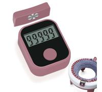 Knitting Machine Counter, Heyseri Row Counter for Knitting Machine - Attachable Magnetic Suitable for 32.40.48 Needle Row Counter - Pink