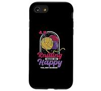 Knitting makes me happy - Crocheter Crochet Knitting Case for iPhone SE (2020) / 7/8