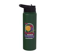 Knitting Makes me Happy - Crocheter Crochet Knitting Stainless Steel Insulated Water Bottle