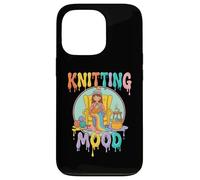 Knitting Mood Cozy Yarn Crafter Relax Vibes Case for iPhone 13 Pro