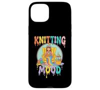 Knitting Mood Cozy Yarn Crafter Relax Vibes Case for iPhone 15 Plus