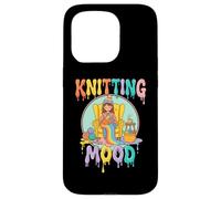 Knitting Mood Cozy Yarn Crafter Relax Vibes Case for iPhone 15 Pro