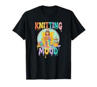 Knitting Mood Cozy Yarn Crafter Relax Vibes T-Shirt