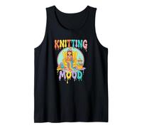 Knitting Mood Cozy Yarn Crafter Relax Vibes Tank Top