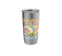 Knitting More Than Just a Stitch Knitters & Hobbyists Stainless Steel Insulated Tumbler