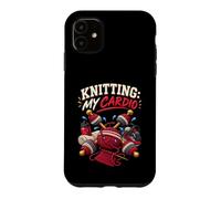 Knitting my Cardio Funny Knitter Fiber Artist Knitting Case for iPhone 11