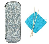 Knitting Needle Bag - 40 cm Storage Bag for Knitting Needles & Crochet Hooks | Carrying Bag for Knitting Accessories, Circular Knitting Needles & Hooks | Travel Knitting Bag for Beginners
