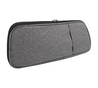 Knitting Needle Case, 600D Oxford Cloth Semi Flexible Storage Pouch in Gray, Crochet Bag Organizer for Household Crafting On the Go