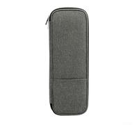 Knitting Needle Case with Interior Slots Sized for Circular Straight Double Point Needles and Most Market For Crochet Hook Designs (grey)