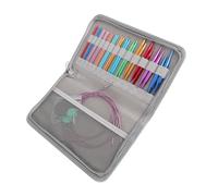 Knitting Needle, Circular Knitting Needle Set 3 to 10mm Interchangeable Smoothing Circular Needle Set Beginner Knitting Needle Knitting Needles with Storage Bag for Household