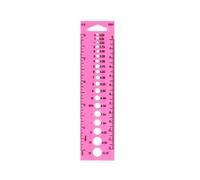 Knitting Needle Gauge Geometric Template Ruler Knitting Needle Measure Tool With INCH/CM/MM Scales