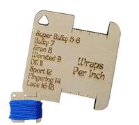 Knitting Needle Gauge Wooden Guide Knitting Tool for Spinners