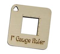 Knitting Needle Gauge Wooden Guide Knitting Tool for Spinners