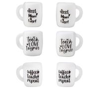 Knitting Needle Point Protectors, Creative Coffee Cup Silicone Knitting Needle Caps, 6 Pieces Set, Fun Knitting Accessories for Crochet Craft Projects, Unique Needle Protection for Crafters