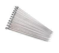 Knitting Needles,Sweater Needle 11 Pairs Length 25cm Stainless Steel Single Pointed Knitting Needles Kit in Case for Sweaters Lace Flower Projects 2.0 2.5 3.0 3.5 4.0 4.5 5.0 5.5 6.0 7.0 8.0mm