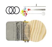 Knitting Patch Kit - Complete Set Of Loom, Wood And Metal Tools, Crochet Hooks, Sewing Needles, Rubber Bands, Marker Buckles | Darning Projects, Embroidery, Ma