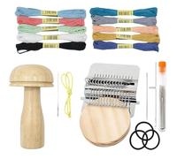 Knitting Patch Kit,Portable Knitting Tool Complete Set|Darning Loom Kit And Patches Knitting Tools | For Socks Jeans Clothing And Fabrics Repair Home Daily Beginning