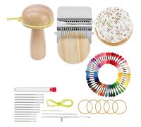 Knitting Patching Kit | Small Craft Supplies Easily Portable with Hooks and Thread - Darning Egg Kit - For Men Women Tailors Repair