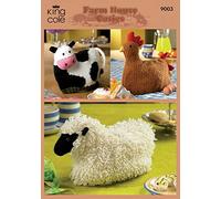 Knitting Pattern 9003 - Farm House Cosies - Cow, Hen and Sheep Tea Cosies