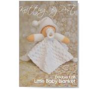Knitting Pattern A5 Leaflet for a Little Baby Blanket Knitting Pattern from Knitting by Post. Gender Neutral Comforter Blanket