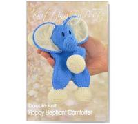 Knitting Pattern Floppy Elephant Comforter from Knitting by Post - Create Your Little Ones a Knitted Comforting Baby Animal in Blue and Cream