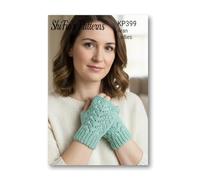 Knitting Pattern for Adults Fingerless Gloves, Finger Less Mitts Pattern, Aran Yarn, Knitted Straight, This is NOT A Pair of Fingerless Gloves, This is one Pattern, Booklet, KP399