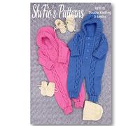 Knitting Pattern for Babies All In One Suit Matching Hat, Mitts and Bootees, Cabled Babies Pram Suit Knitting Pattern, Double Knitting Pattern For Baby, Booklet, Book, Instructions, DK, 0-6mths, KP610