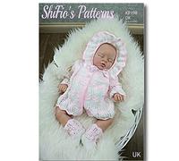 Knitting Pattern for Babies Matinee Jacket, Bonnet and Matching Booties, Baby Knitting Pattern Double Knitting Pattern for Babies, DK, 0 to 3 Months, KP198
