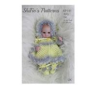 Knitting Pattern for Dolls Clothes, 10" to 12" Made in 4ply and 14" to 16" Made in Double Knitting, Dolly Clothes Knitting Pattern, Booklet, Instructions, Book KP141
