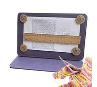 Knitting Pattern Holder, Needle Arts Pattern Holder Chart Keeper, Cross Stitchs Supplies and Accessories, Foldable Magnetic Pattern Holder, Easy to Fix, for Crochet Knitting Lovers