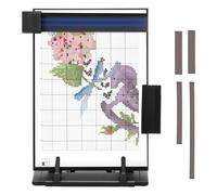 Knitting Pattern Holder with 4 Replacement Magnets, 12.2x9.21 inch Adjustable Knitting Chart Keeper,Practical Desktop Document Holder for Reading Letters Receipts Music Sheets